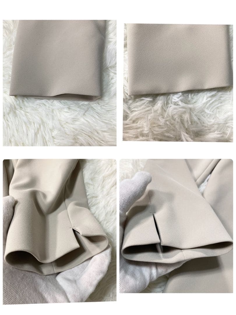 【大きいサイズ】【上19下17】 INDIVI ノーカラージャケット パンツ