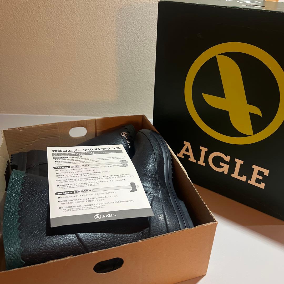 【新品未使用】AIGLE エーグル/BISON レインブーツ/MARIEN