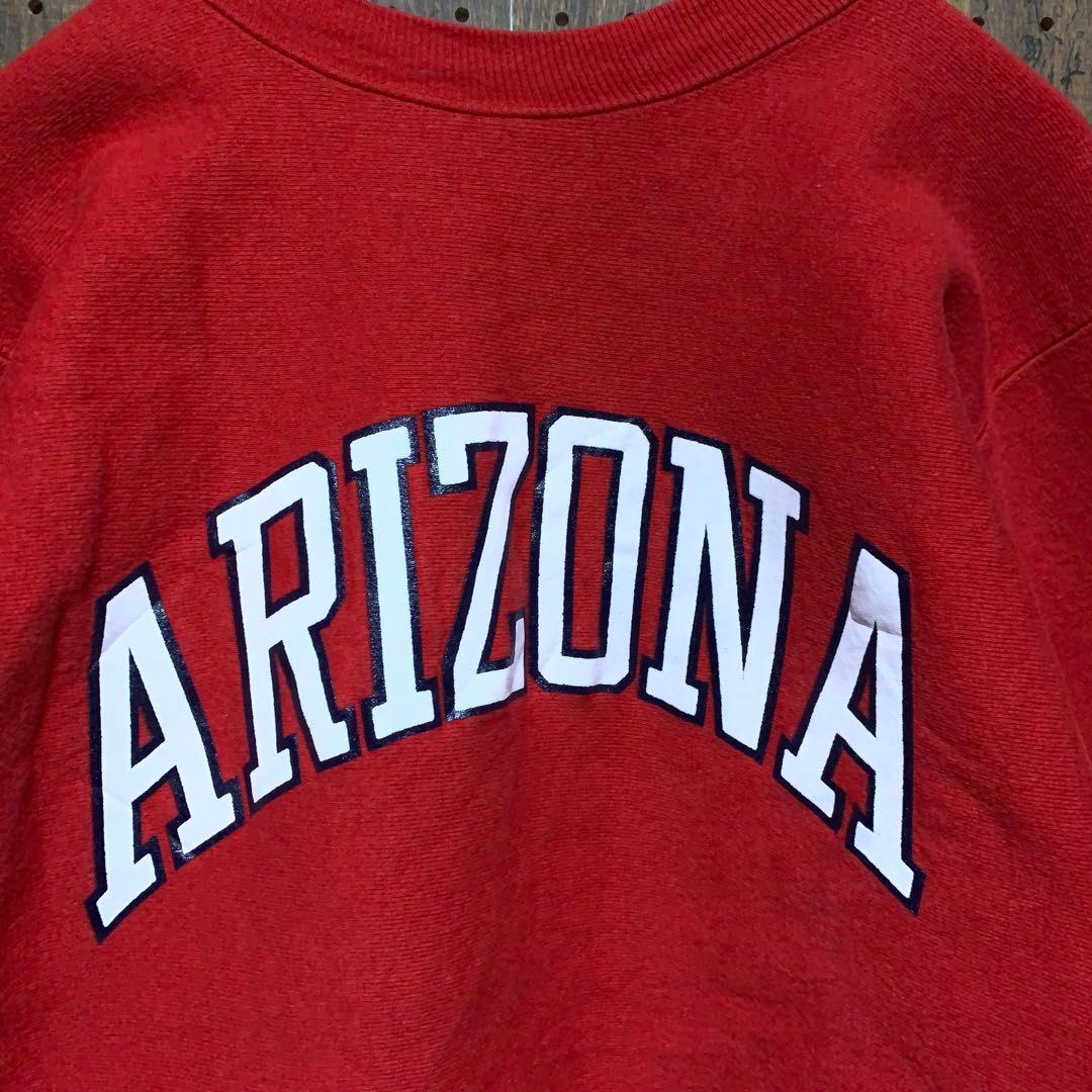 90s USA製 Champion リバースウィーブ スウェット　赤　dh56