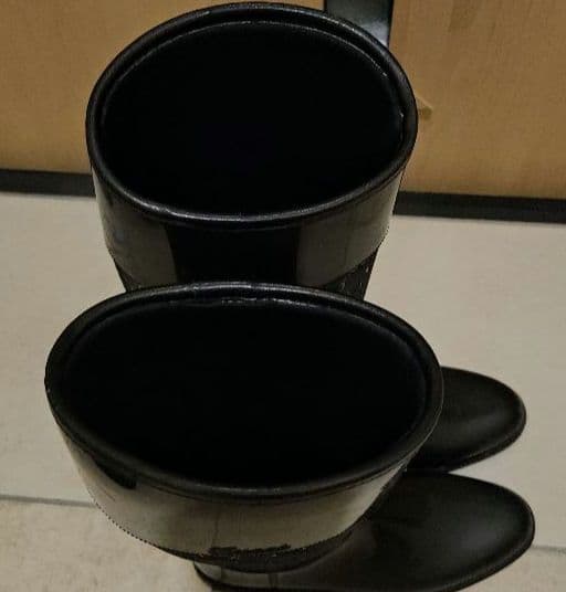 GUCCIブラックレインブーツ 長靴