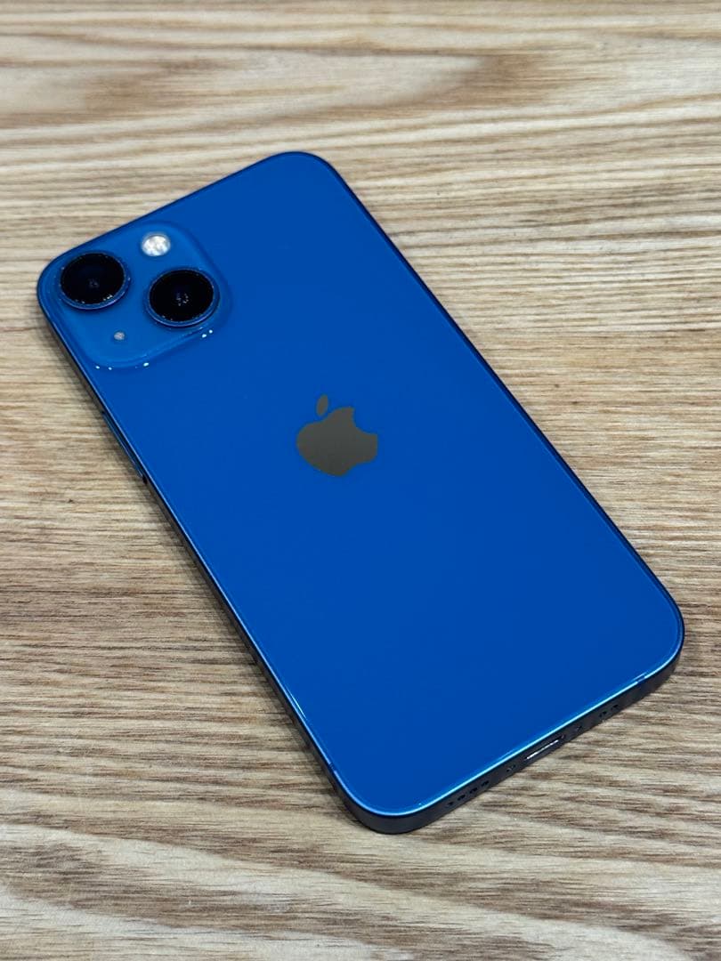 極美品 80% iPhone 13 mini 本体 ブルー 128GB ミニ