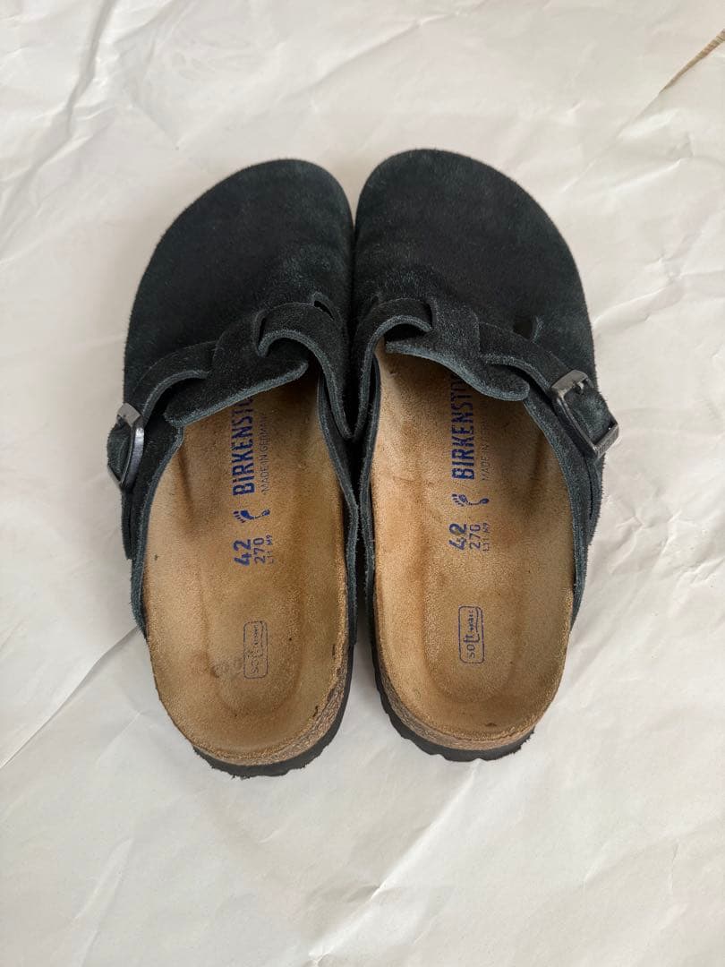 BIRKENSTOCK BOSTON スエード 42 27cm ブラック