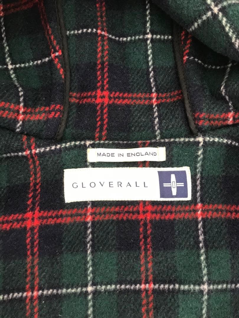 GLOVEROLL 黒 ウール ダッフルコート フード付き