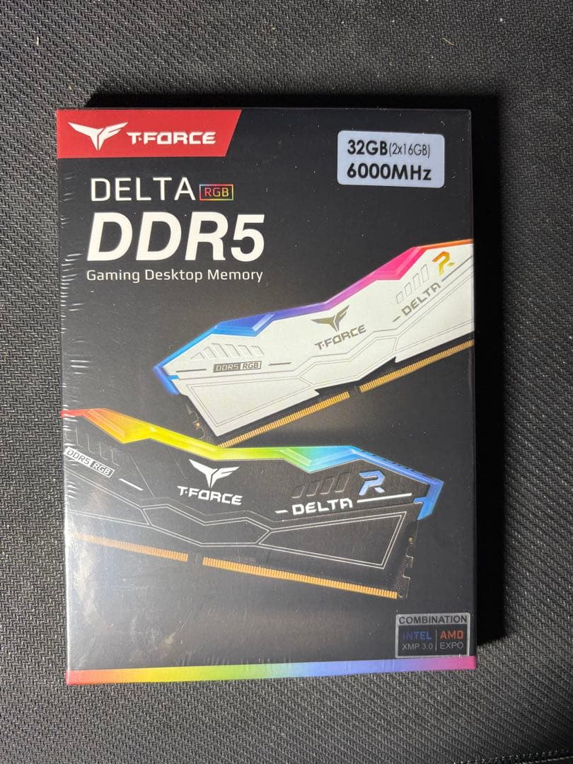 （新品未使用）DDR5 32GB (2x16GB) 6000MHz 白 RGB
