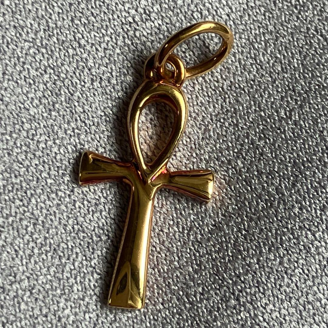 K18 クロスデザイン　ペンダントトップ