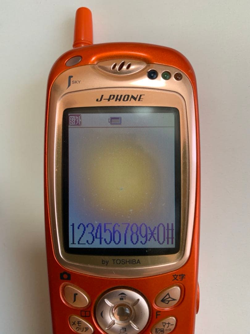 J-phone J-T06 東芝 TOSHIBA トロピカルオレンジ ジャンク品