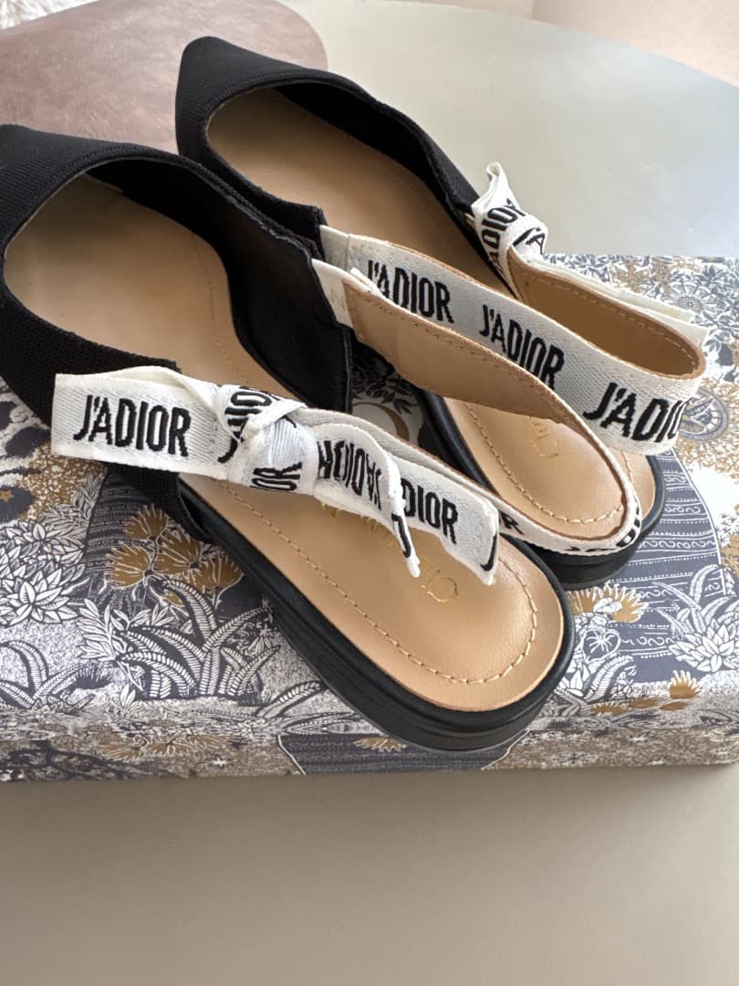 Dior J'ADIOR ファブリック　スリングバックシューズ