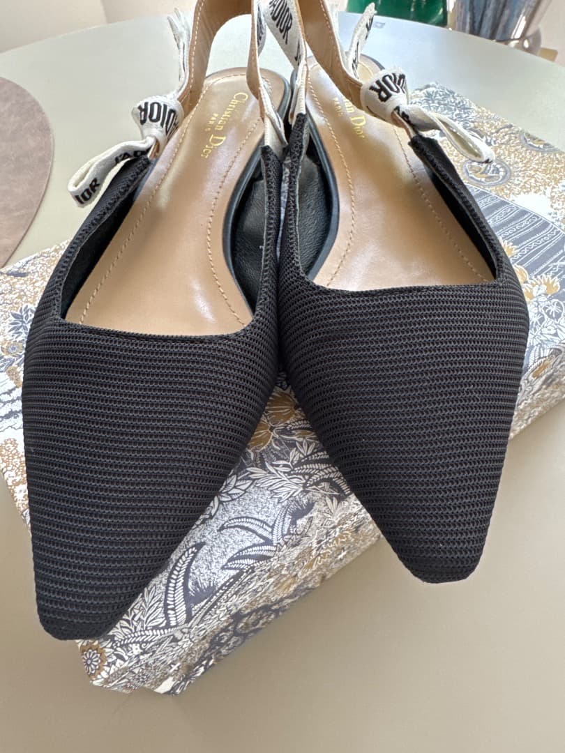 Dior J'ADIOR ファブリック　スリングバックシューズ