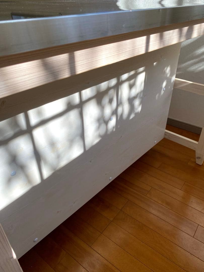 ニトリ ワークテーブル(シナモ12078WH ステン)