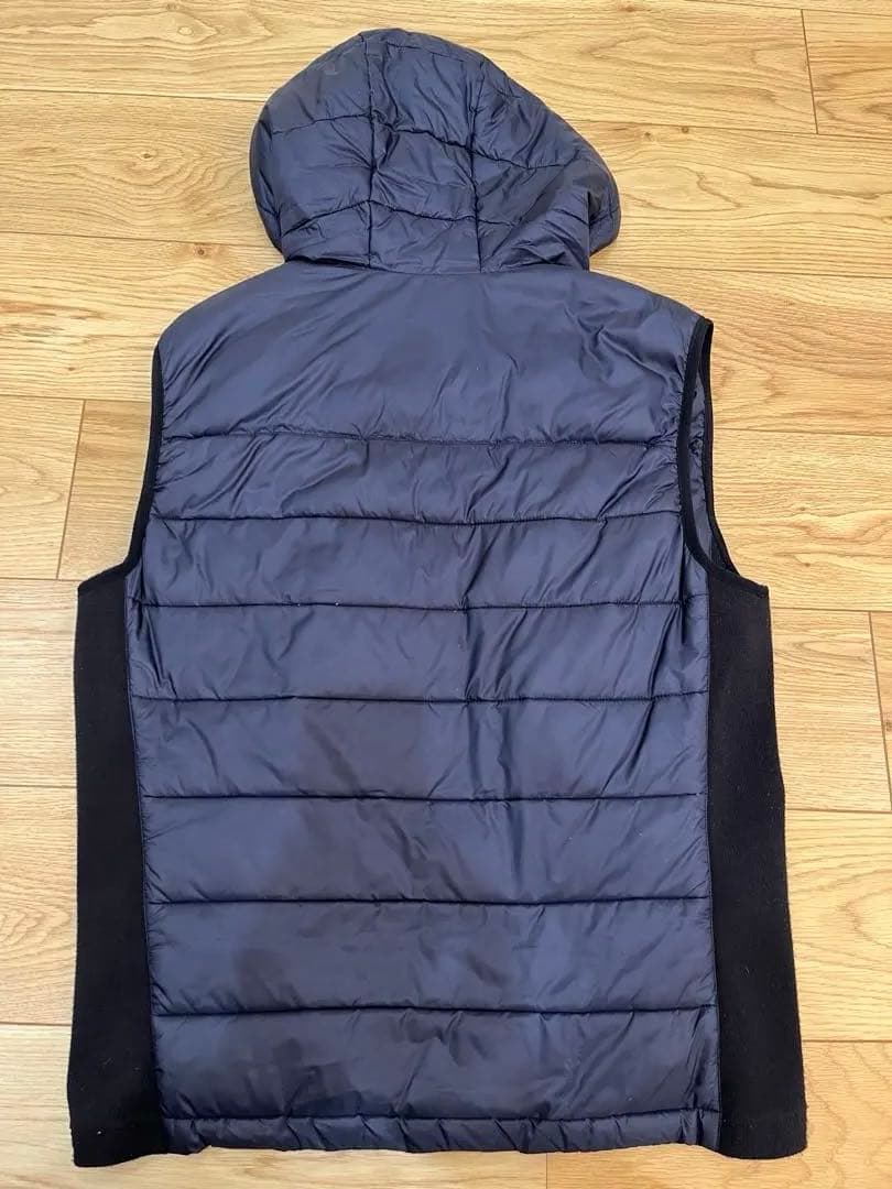 アルマーニ コレツィオーニ ダウンベスト ネイビー フード付き 美品 サイズ50