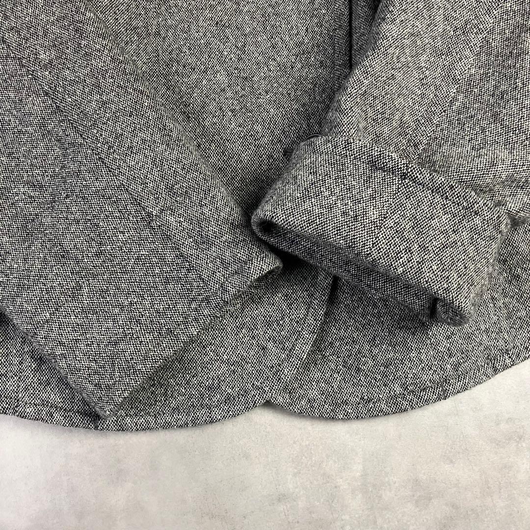 クラシアンドトリップスパブリッシング ツイード ノーカラージャケット アシメ