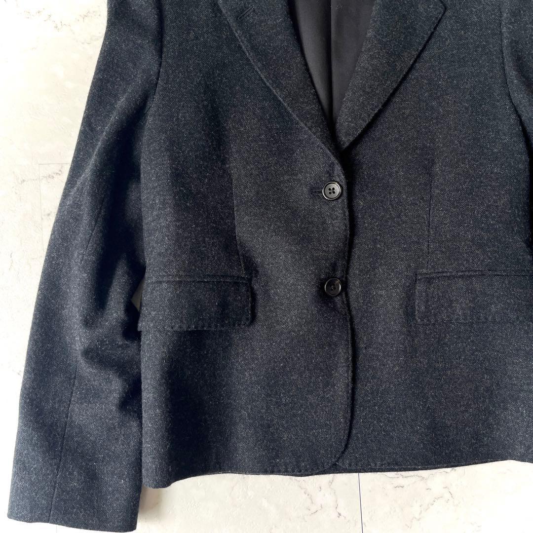 美品 マーガレットハウエル 日本製 ウール ショート丈 テーラード ジャケット