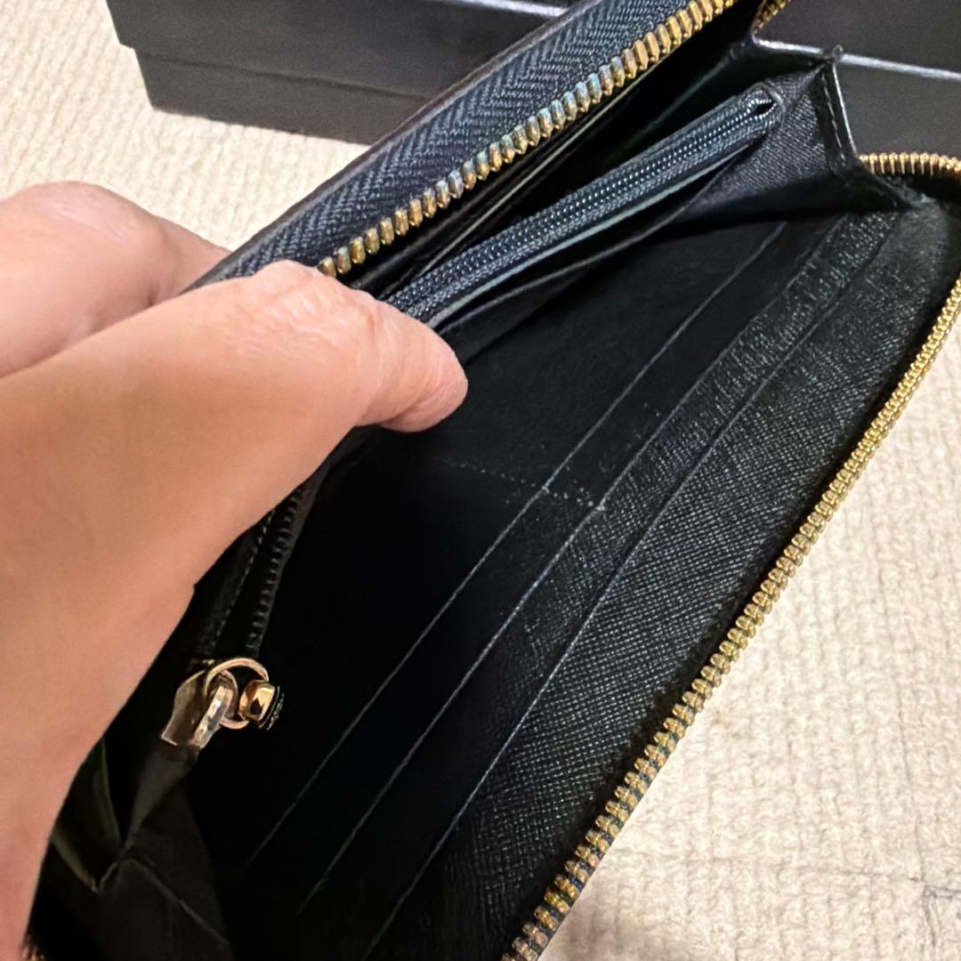 MCM エンボス加工 長財布 グレー系　美品