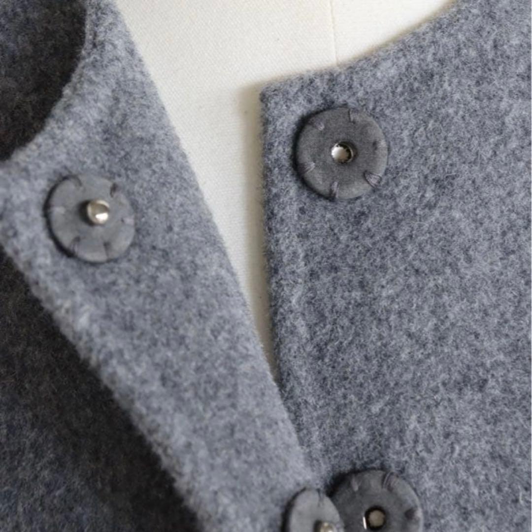 GIRLISH St.cecilia ガーリッシュ　リバーウールフレアジレ