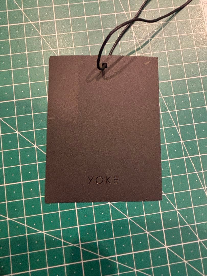 YOKE MOHAIR BORDER SWEATER BROWNxREDサイズ1