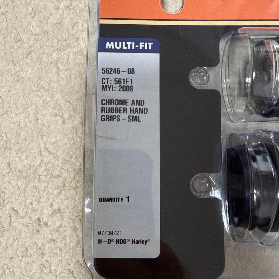 ハーレーダビッドソン　グリップ　クローム&ラバー　純正