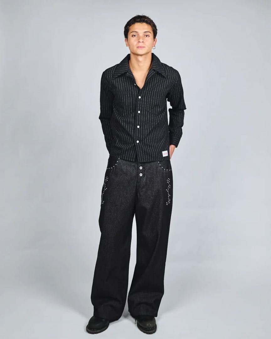 Badway スタッズデニムジャケット　L