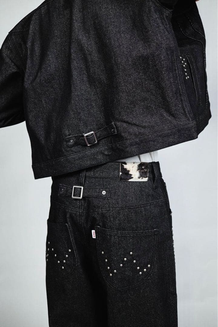 Badway スタッズデニムジャケット　L