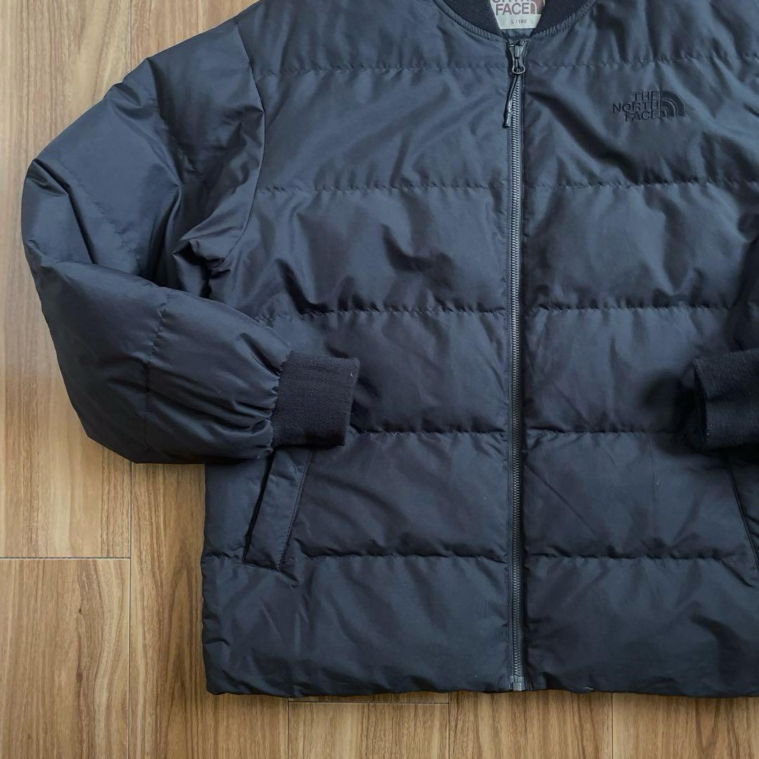 Lノースフェイス黒ブラックボンバーダウンジャケット