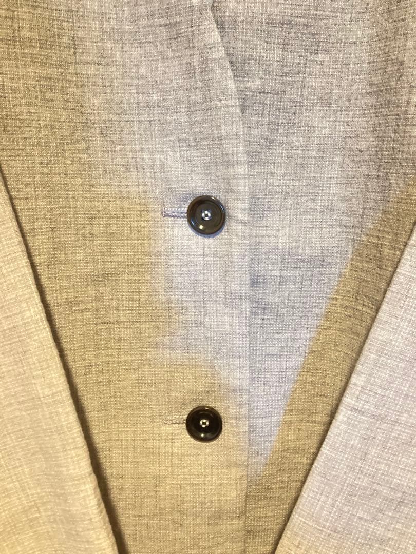 新品2026年春物新作PRISTINE コットンリネンヤク二重織りジャケット