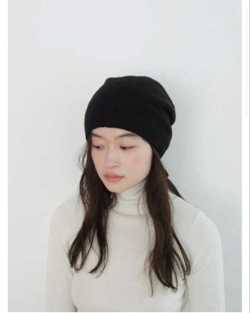 Bucktail Knit Beanie black 新品未使用
