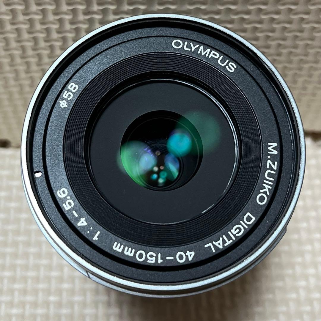 【美品】OLYMPUS M.ZUIKO 40-150mm レンズ　望遠　付属品有