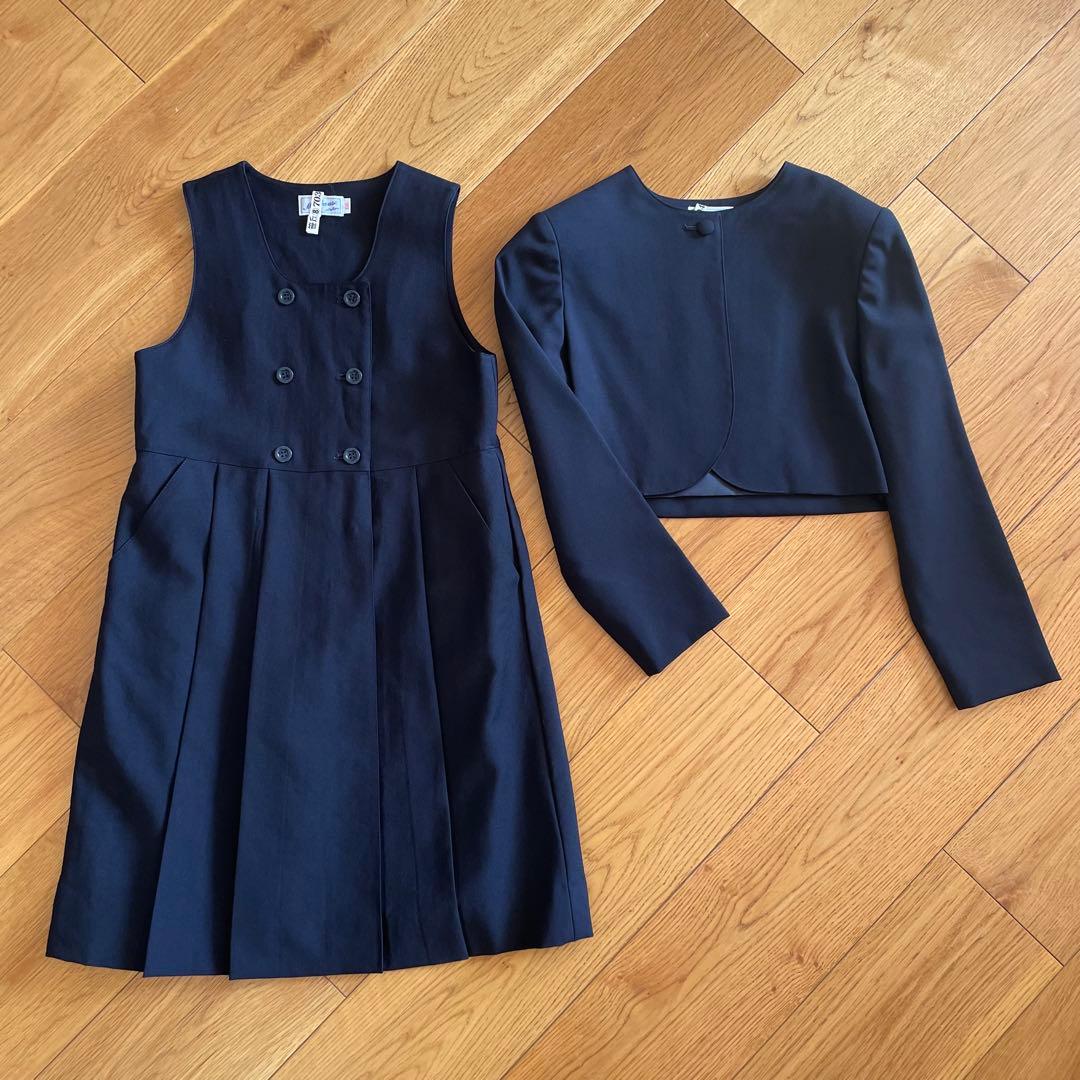 【美品】130 MIKIHOUSE アンサンブル ワンピース ジャケット 受験