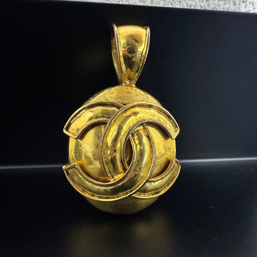 CHANEL シャネル 【3715D】 ネックレス トップ ココマーク ゴールド