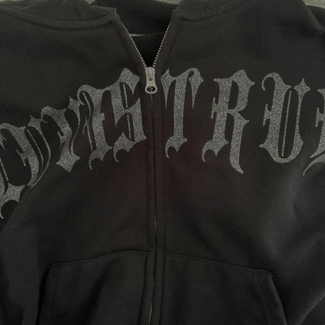 LUVISTRUE フード　ジップアップ パーカー　黒