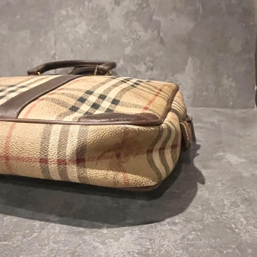 ⭐️希少⭐️ バーバリー ブリーフケース ノバチェック PVC A4収納可