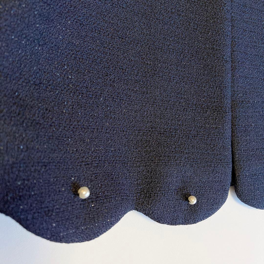 120size ホワイト×ネイビー 入学 卒園 発表会 フォーマル