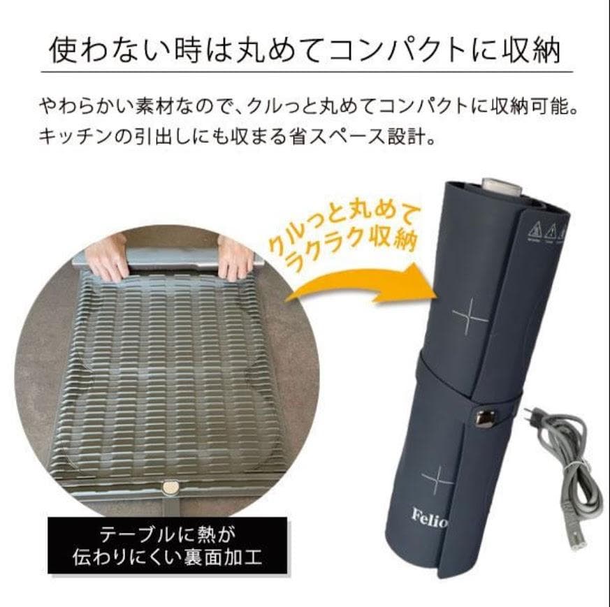 【新品未使用】富士商 Felio 料理が冷めない 保温プレート 大判タイプ