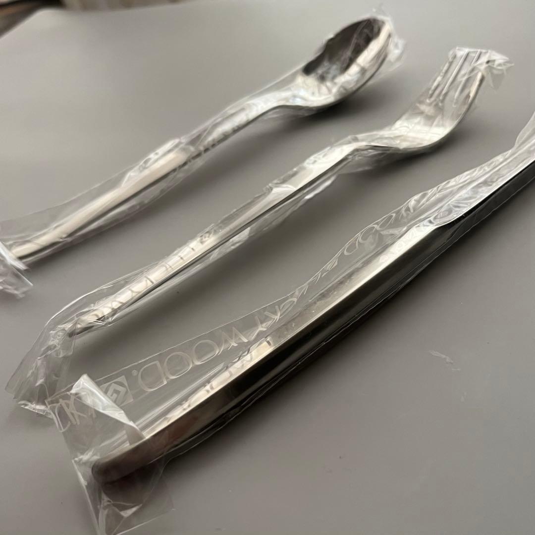 ラッキーウッド デラックス 18-12ステンレス ディナーカトラリー 15本