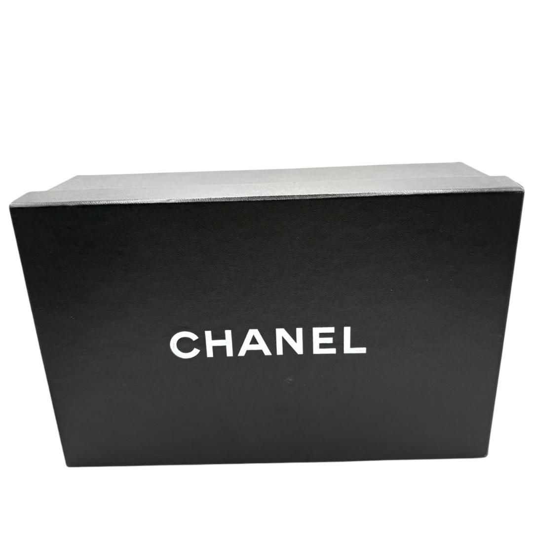シャネル CHANEL 白 ミュール メッシュ ココマーク
