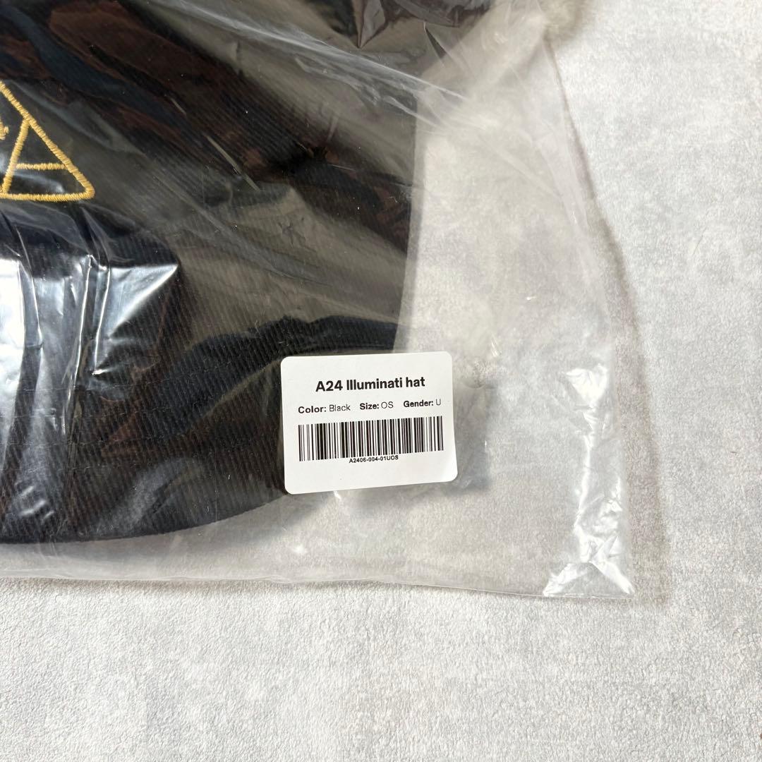 新品・未使用　海外限定　A24 Illuminati hat ブラック　キャップ