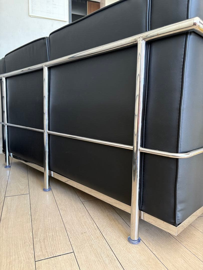 【再値下げ】LC2 ル・コルビジュ　リプロダクト　 2人掛けソファ【条件付割引】