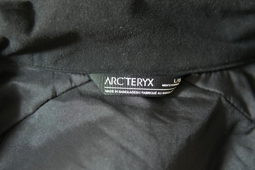 ARC'TERYX ブラック アトム　SL　ベスト Lサイズ