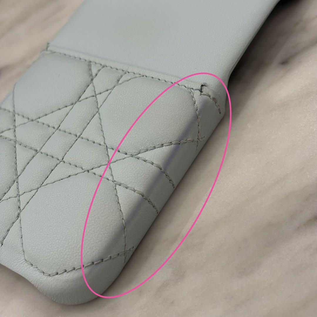 【日本限定】LADY DIOR IPHONE 15ケース カナージュ ラムスキン