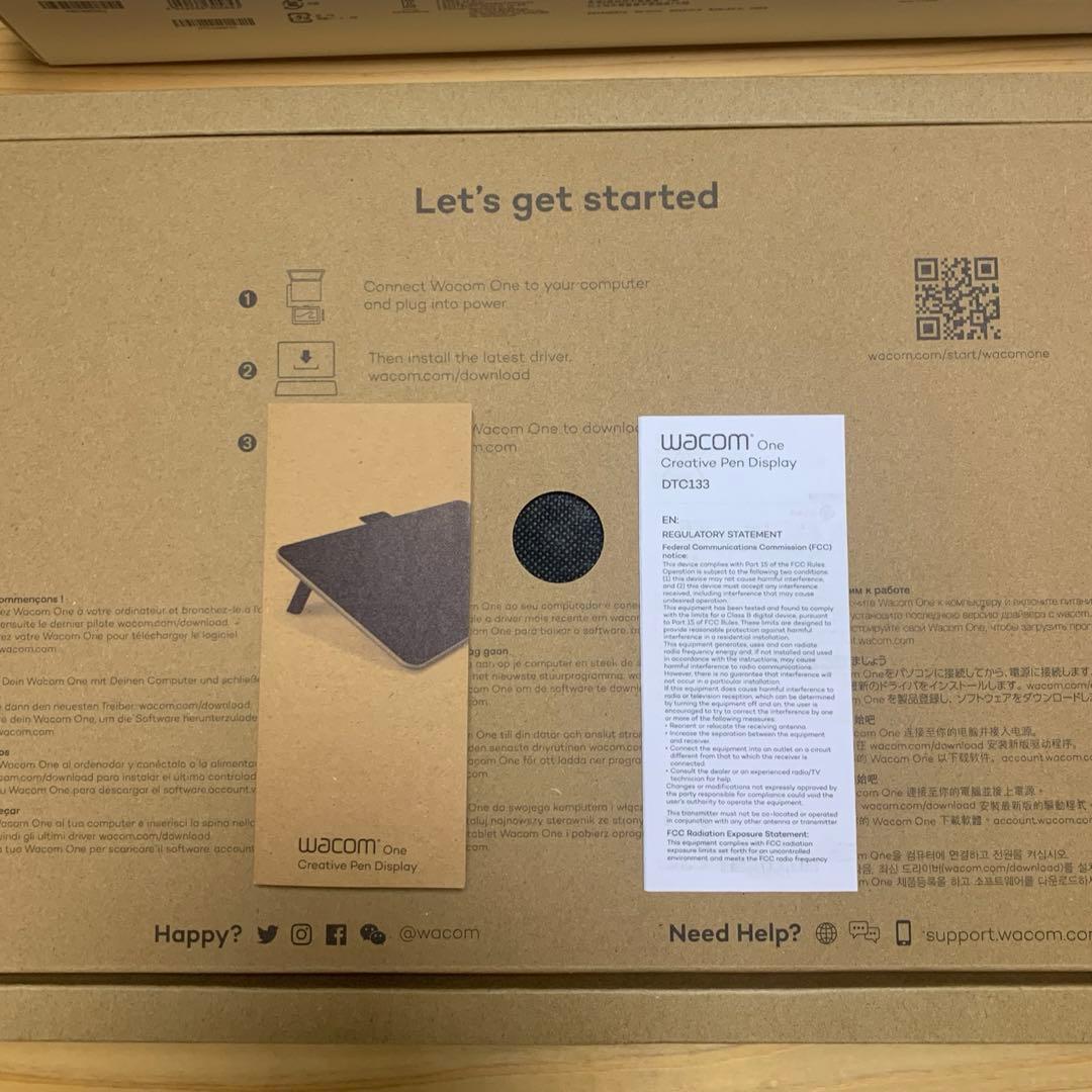 Wacom One 13 液晶ペンタブレット DTC133W1D 13.3インチ