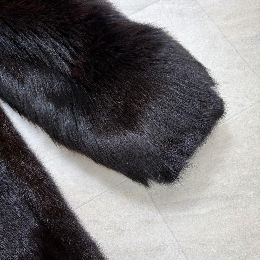 美品　SAGA MINK サガミンク 毛皮コート ミンク フォックス 切り替え