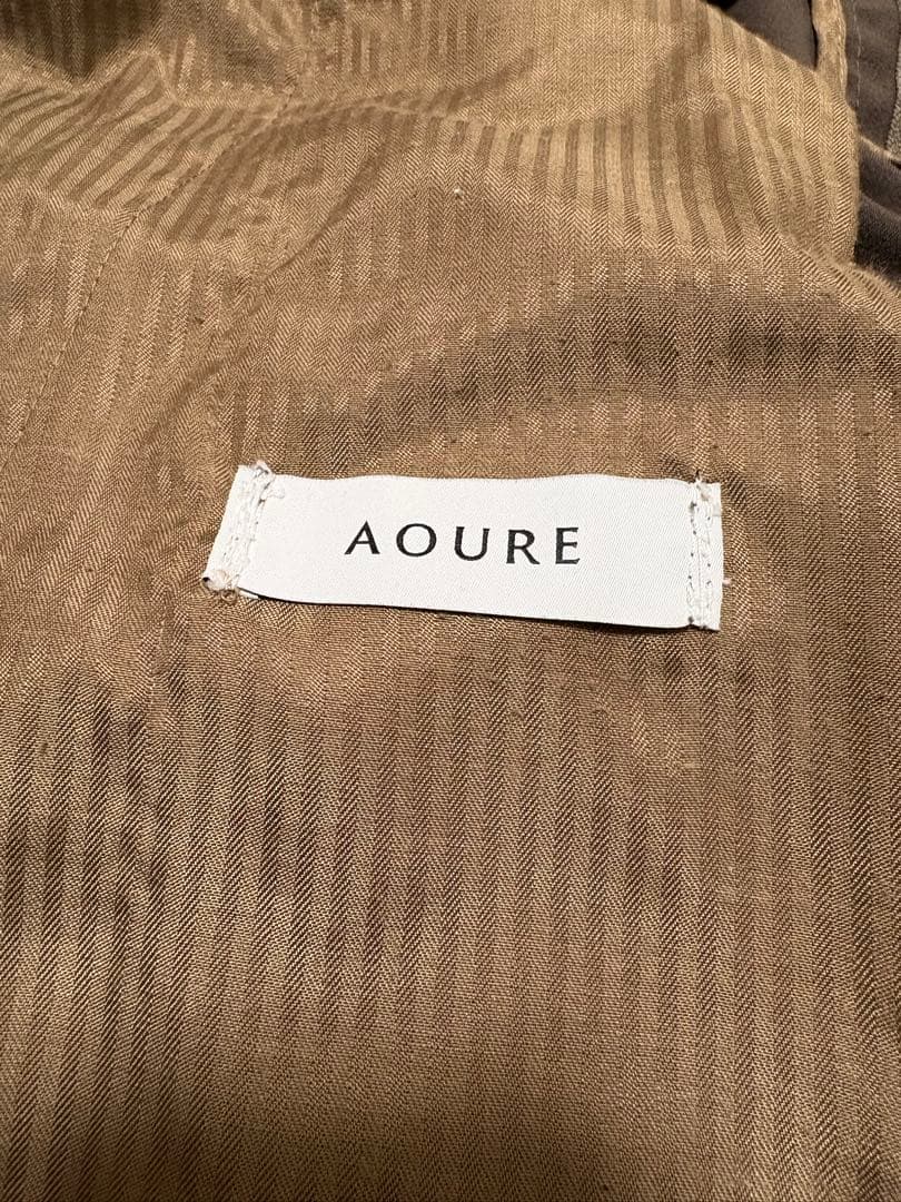 アウール　スラックス　メンズ　ブラウン