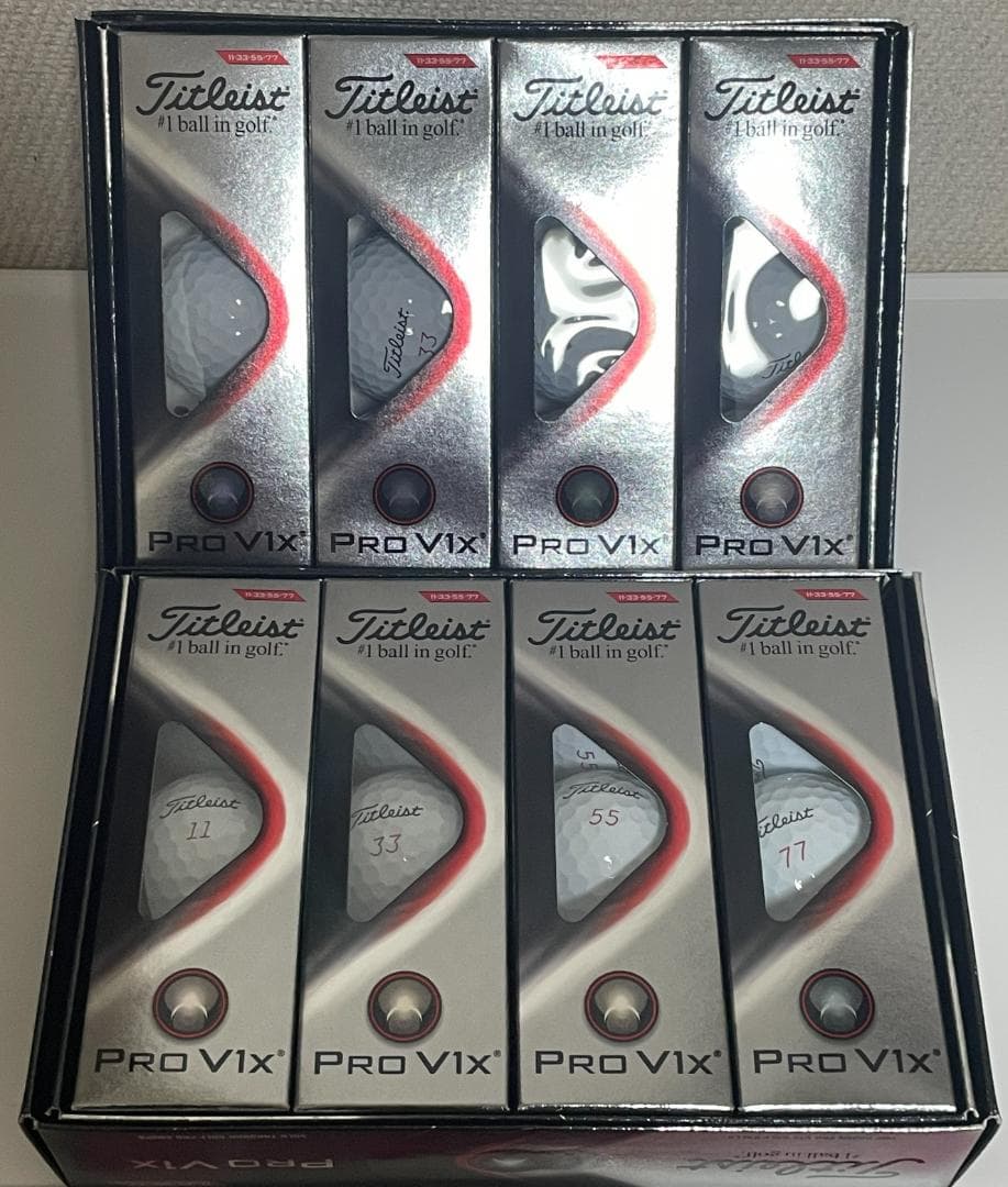 Titleist Pro V1X ゴルフボール 24個入り ダブルナンバー