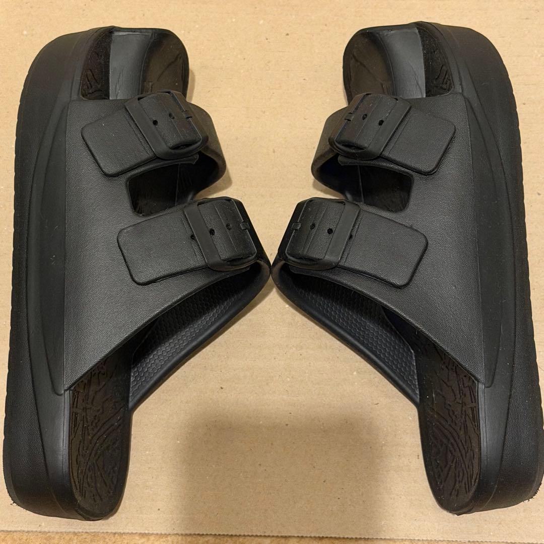 ラクバキ racbaki イージーサンダル ラップ ブラック Sサイズ