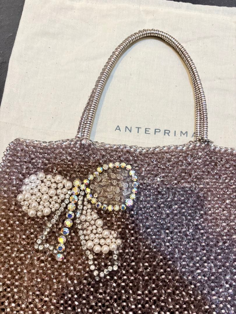 アンテプリマ　ハンドバッグ　リボン　ピンク