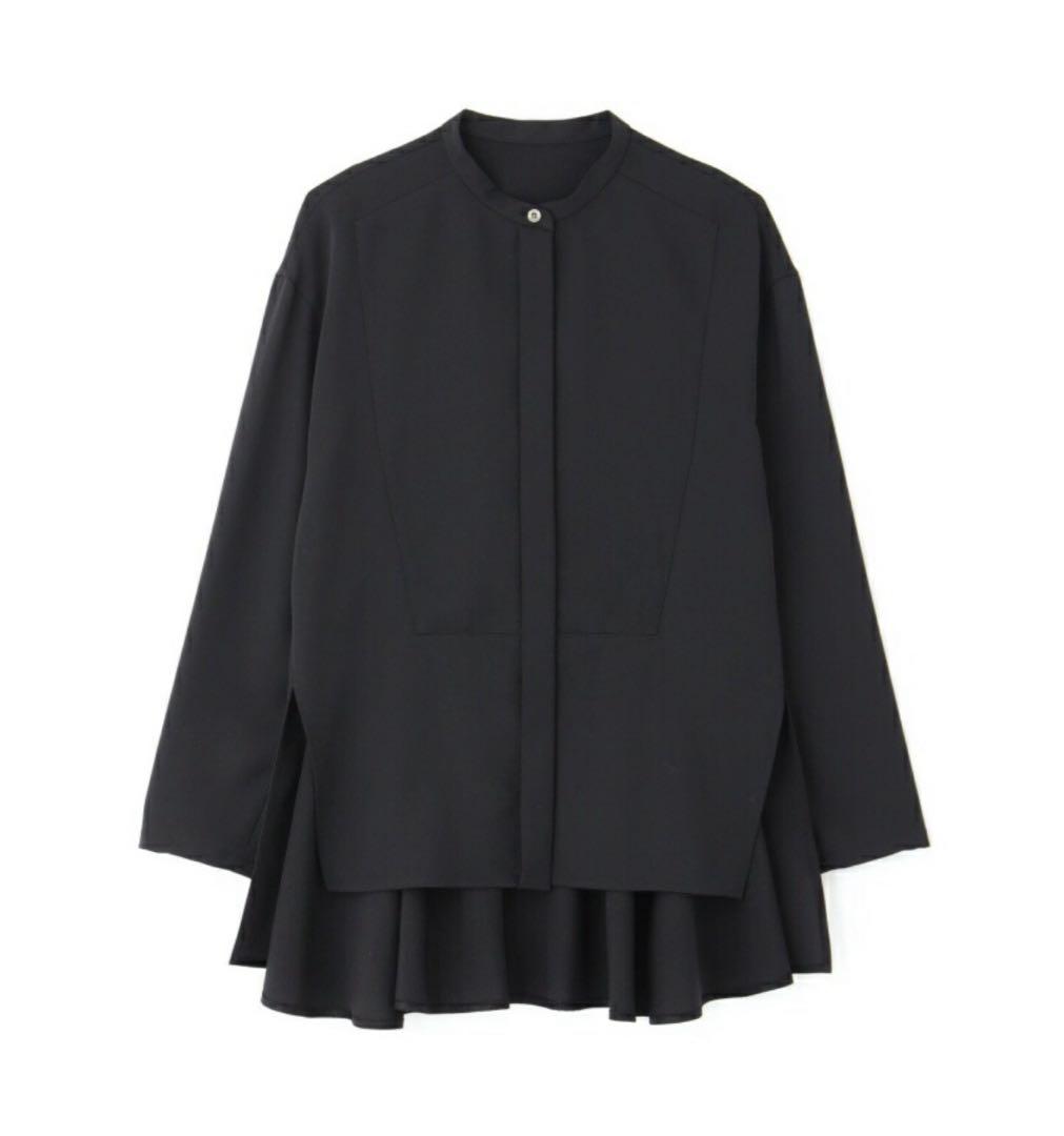 ADORE アドーア ドビークロスブラウス トップス シャツ ブラック