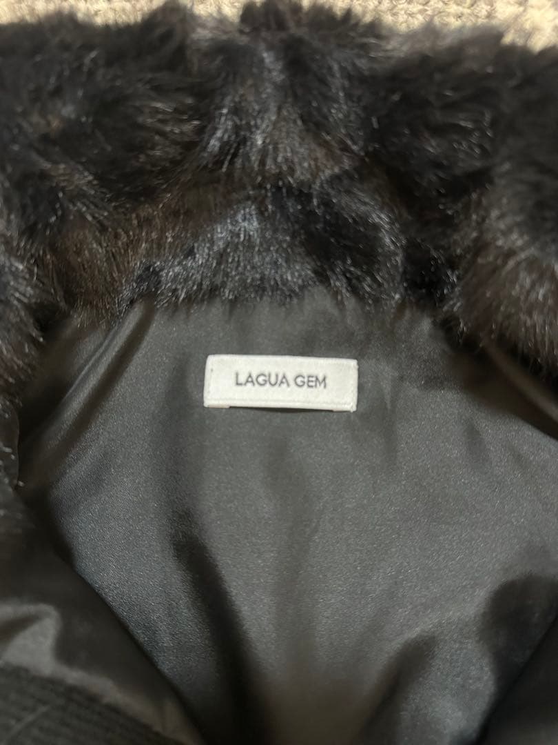 LAGUA GEMケーブルファーニットブルゾン