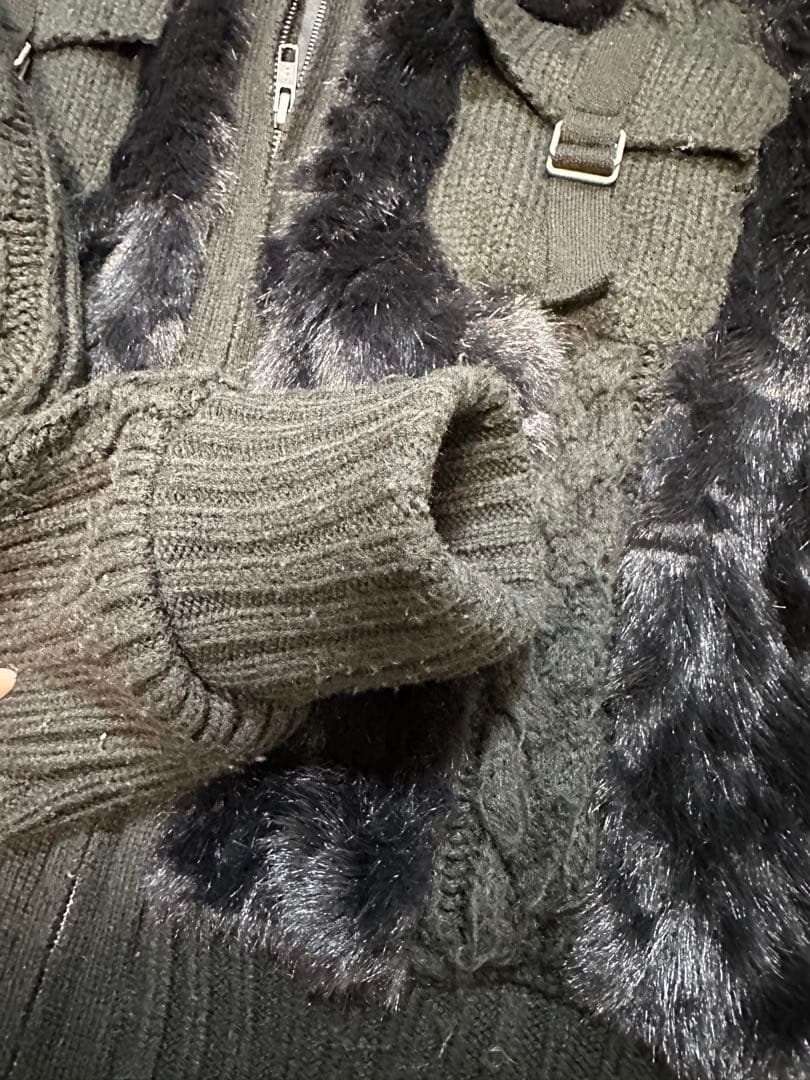 LAGUA GEMケーブルファーニットブルゾン