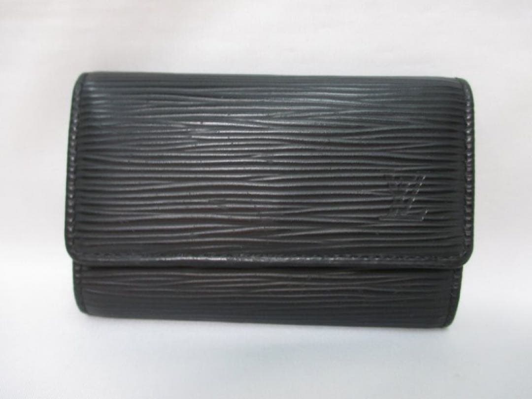 美品 ルイヴィトン エピ 黒 ６連キーケース ブラック キーケース 中古本物