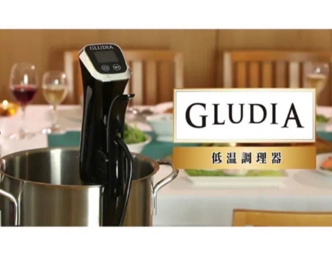 ★未開封GLU-INM01 低温調理器 GLUDIA ブラック