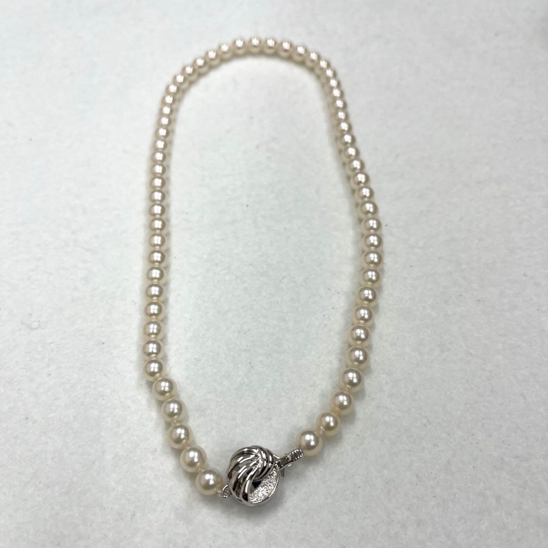 【T】売り尽くし✨パールネックレス silver刻印あり　２点おまとめ